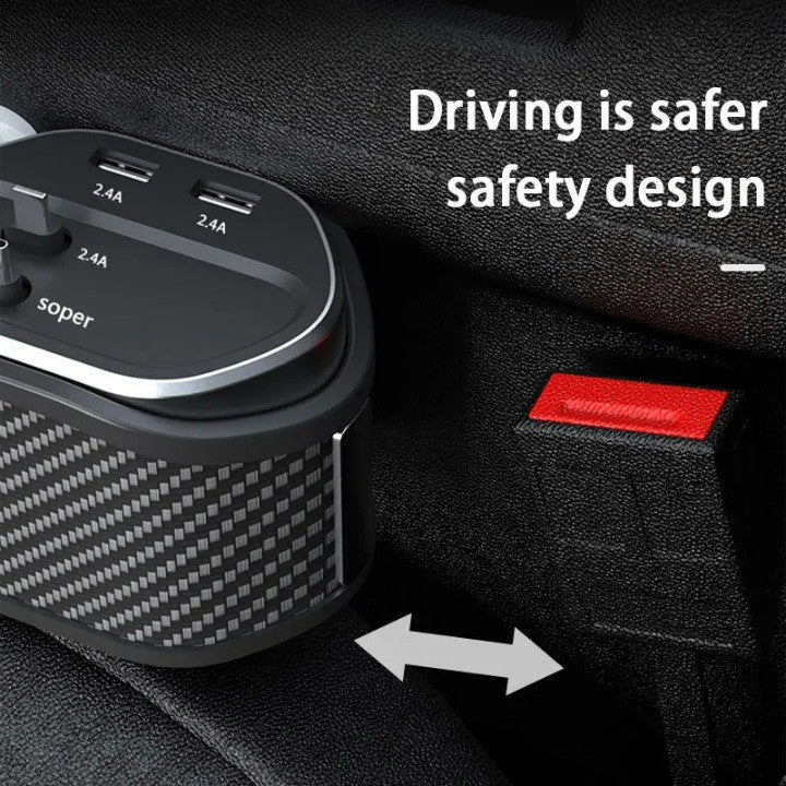 Car Seat Gap Organizer Cup Holder Wireless Charger - Image 4