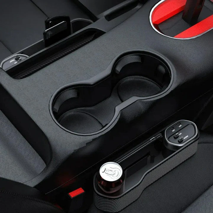 Car Seat Gap Organizer Cup Holder Wireless Charger - Image 5