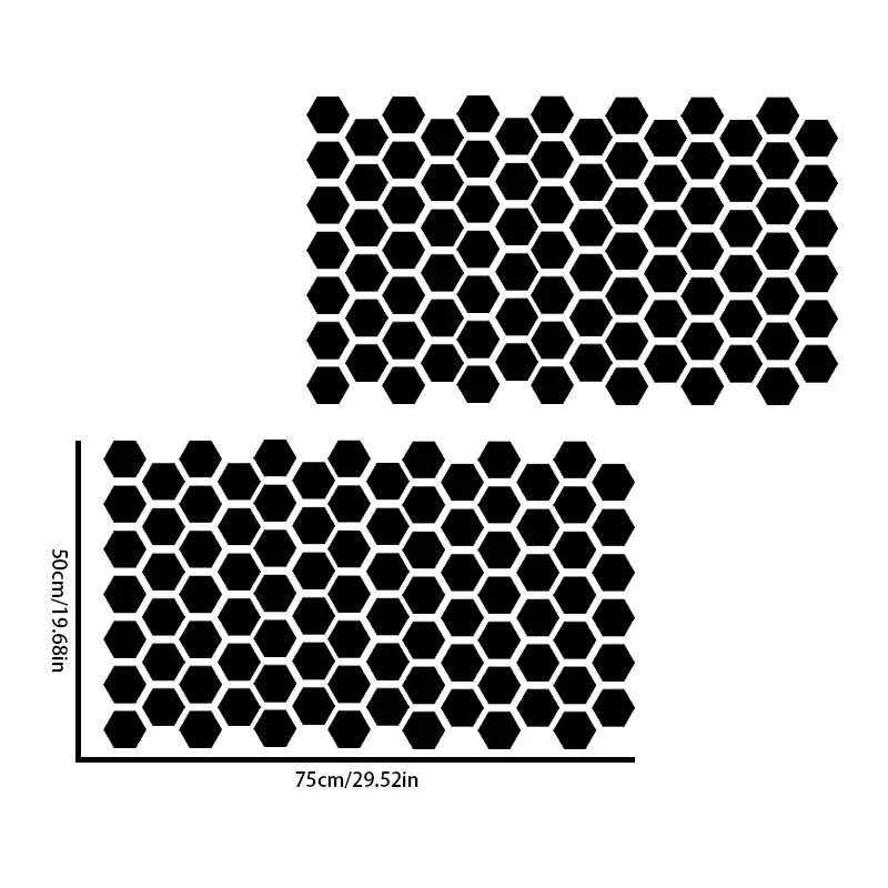 Car Side Window Honeycomb Decor Sticker - Image 9