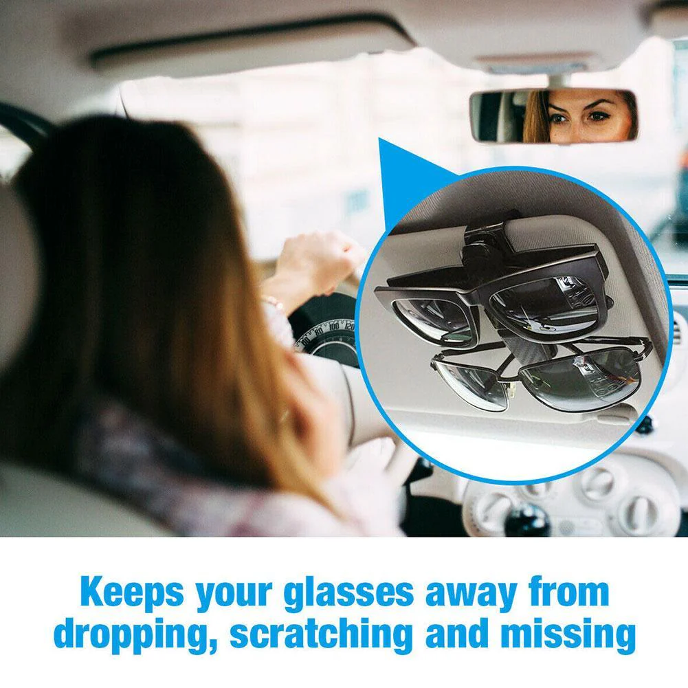 Car Sun Visor Glasses Holder Clip - Image 2