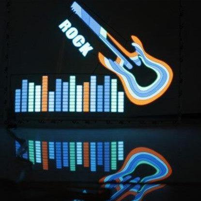 Car Windshield LED Sound Activated Equalizer Neon Sticker - Image 10