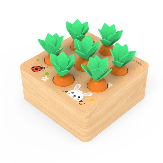 Carrot Picking Wooden Kids Educational Game Toy - Image 8