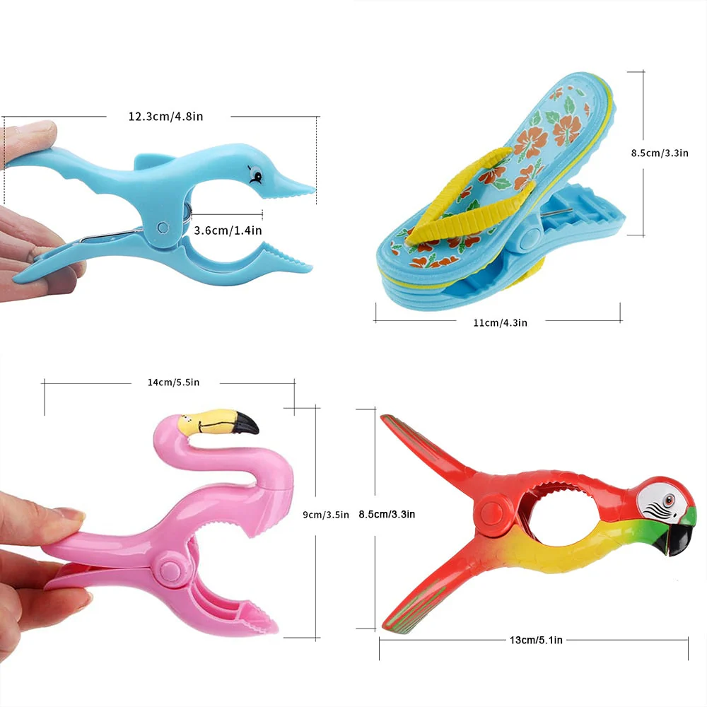 Cartoon Beach Towel Holder Clip Set - Image 11