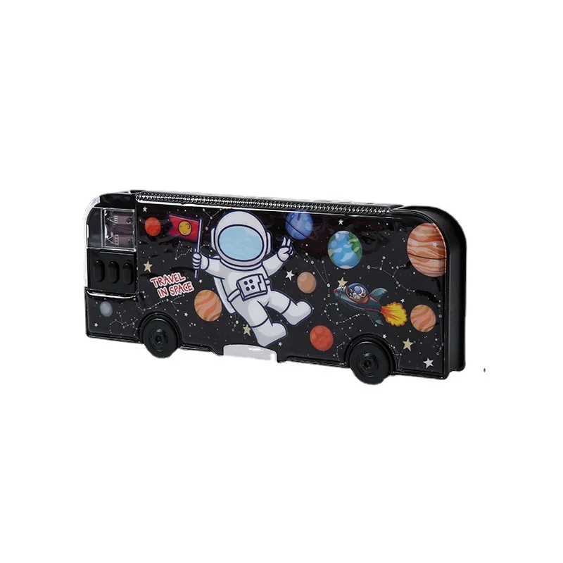 Cartoon Bus Multifunctional Kids Stationery Pencil Box - Image 5