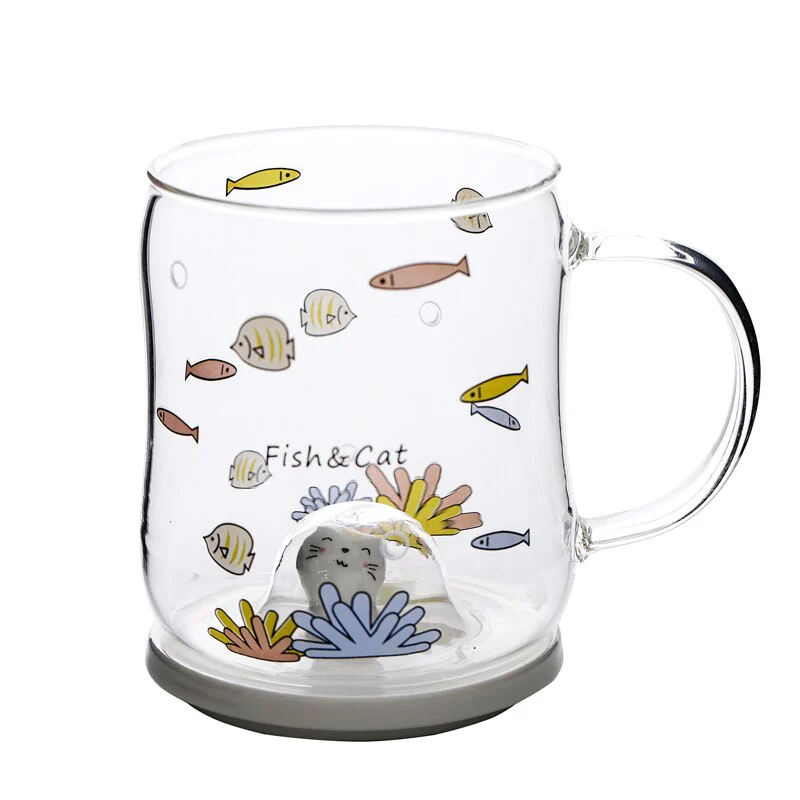 Cartoon Cat Transparent Floating Mug - Image 4