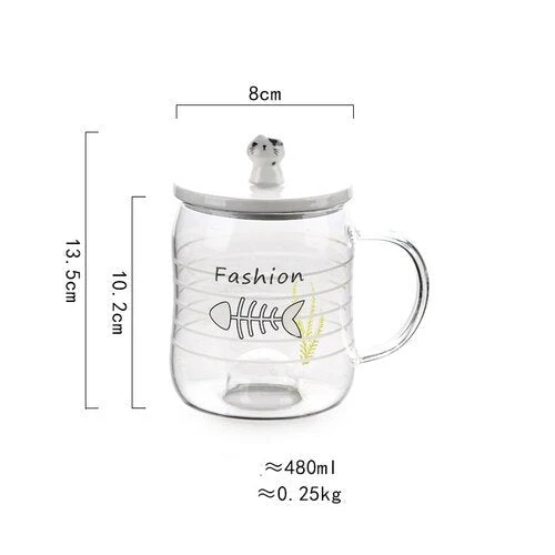 Cartoon Cat Transparent Floating Mug - Image 5
