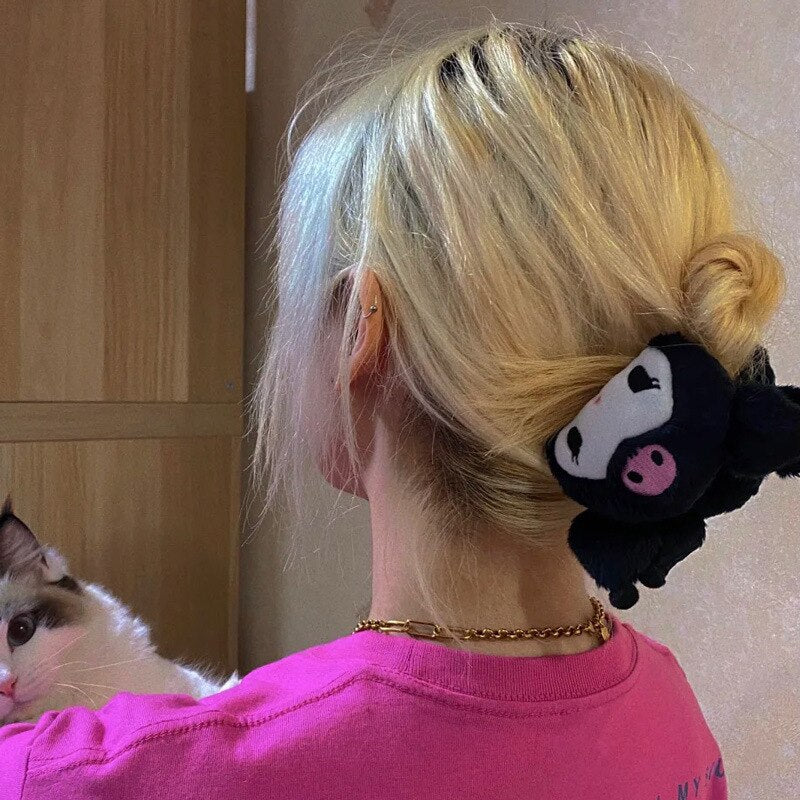 Cartoon Cloud Plush Hair Claw Clips - Image 10