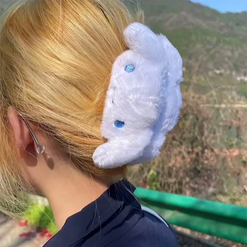 Cartoon Cloud Plush Hair Claw Clips - Image 11