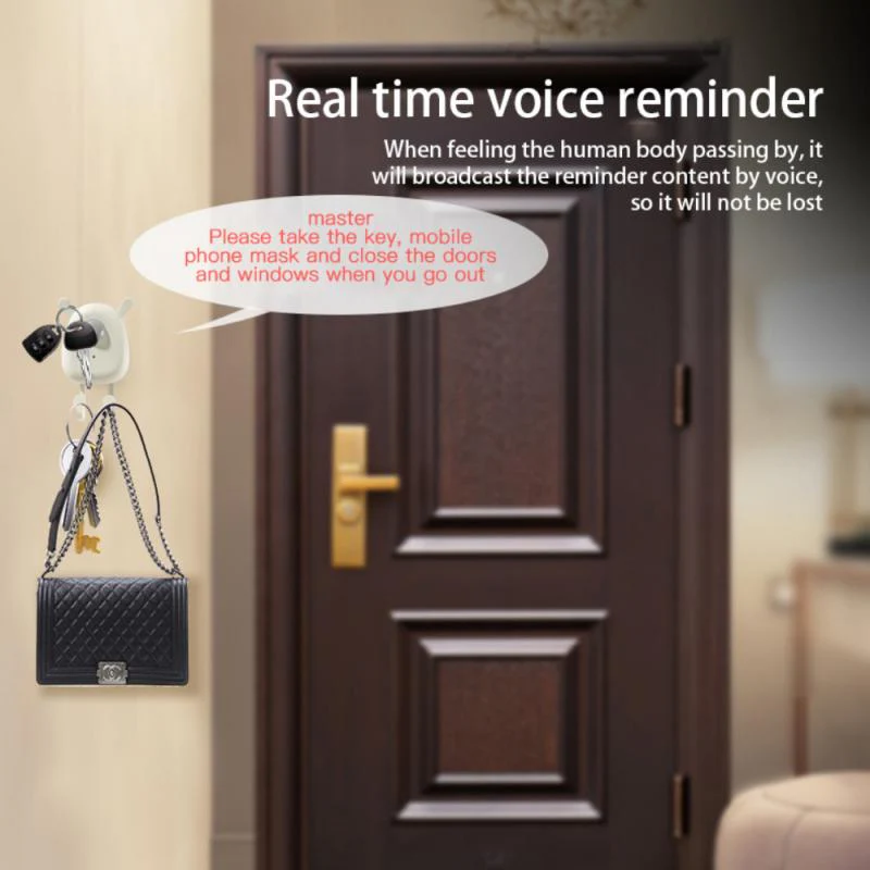 Cartoon Elf Sensor Voice Reminder Key Hook - Image 9
