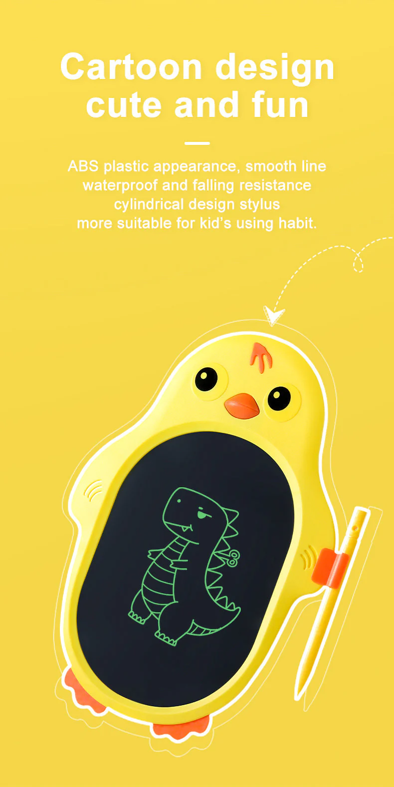 Cartoon Magic Digital Kids Writing Tablet - Image 3