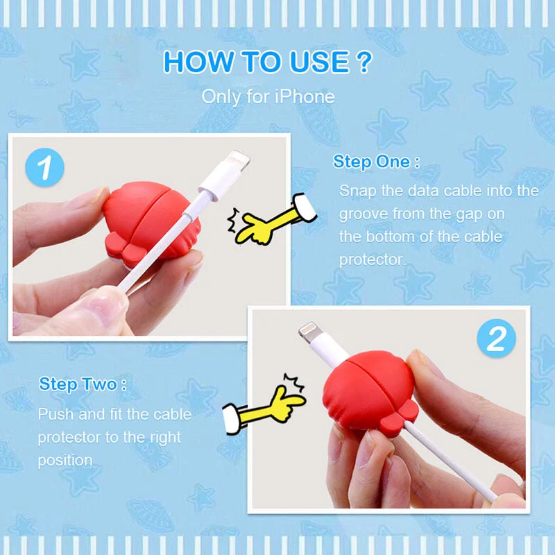 Cartoon Phone Universal Cable Protector - Image 12