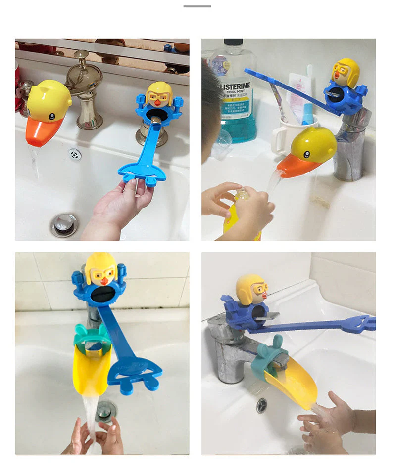 Cartoon Splash Proof Kids Faucet Extender - Image 6