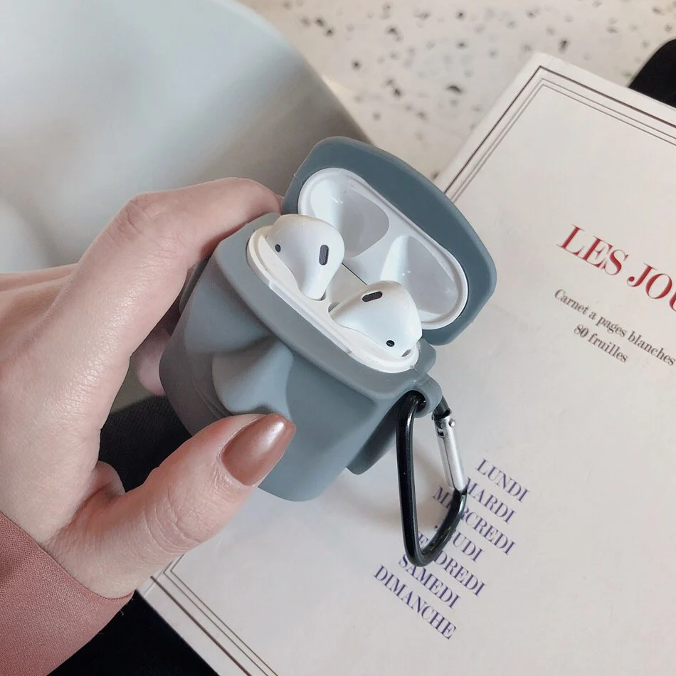 Carved Stone Figure Earphone Case - Image 3