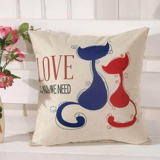 Cat Pattern High Quality Pillow Cases - Image 6