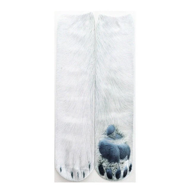 Cat Paw 3D Printed Unisex Socks - Image 25