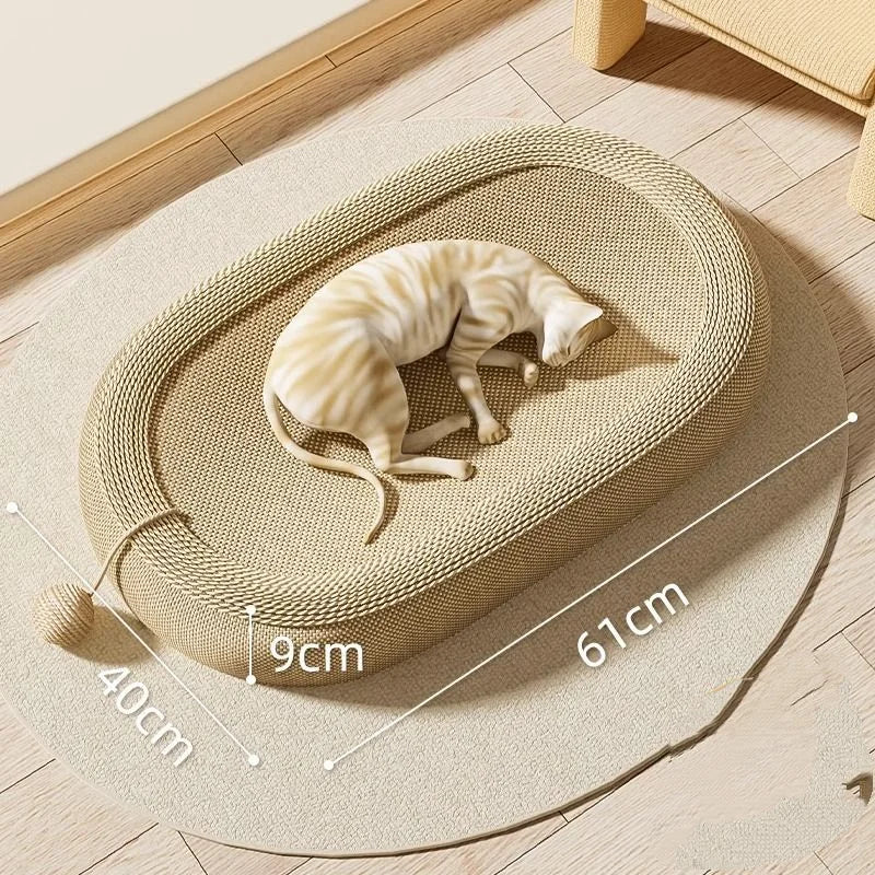 Cat Scratch Nest Oval Bed - Image 4