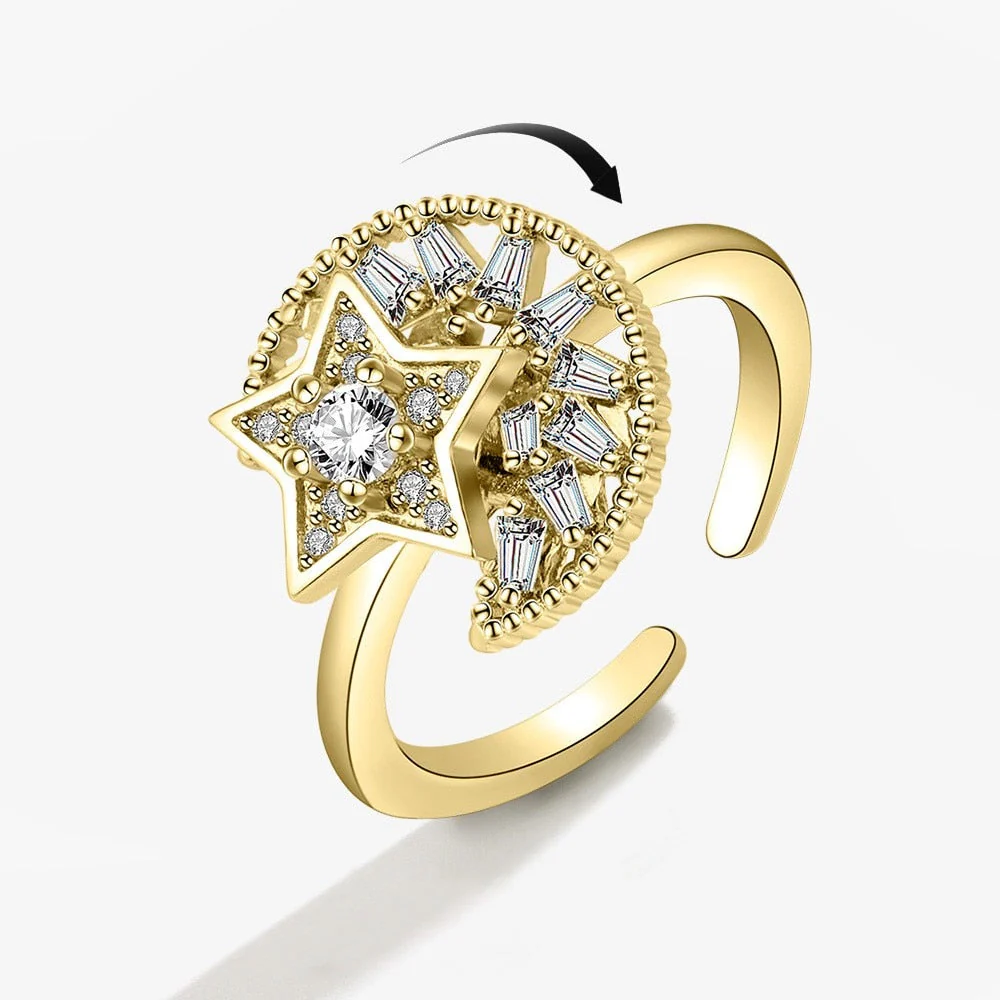 Celestial Galaxy Rotatable Ring - Image 9