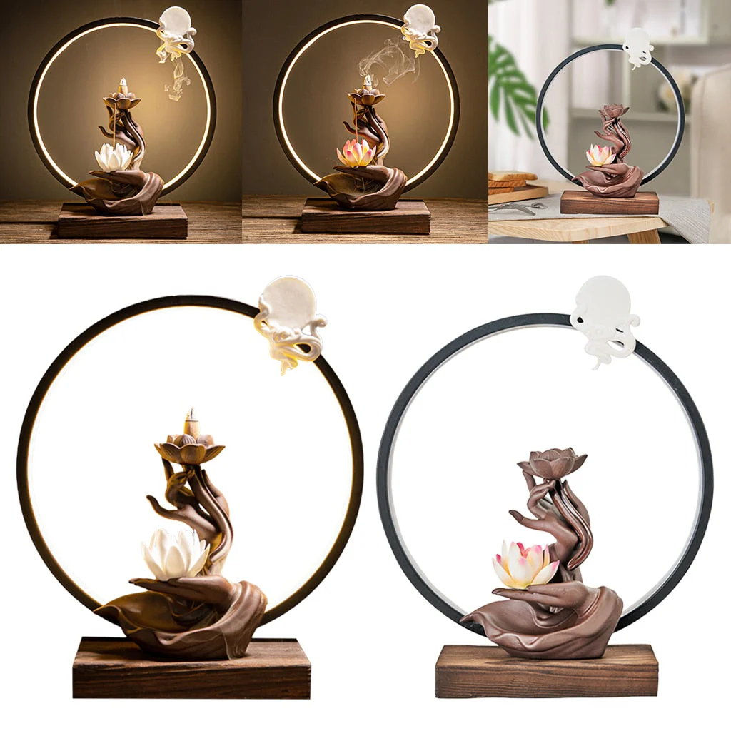 Ceramic Antique Backflow Waterfall Incense Burner - Image 10