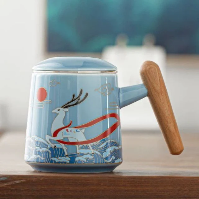 Ceramic Artsy Tea Cup - Image 4