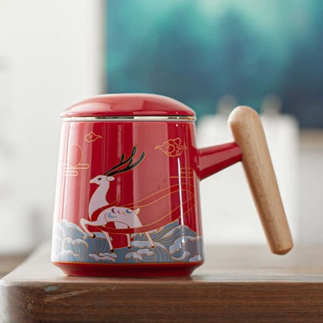 Ceramic Artsy Tea Cup - Image 9