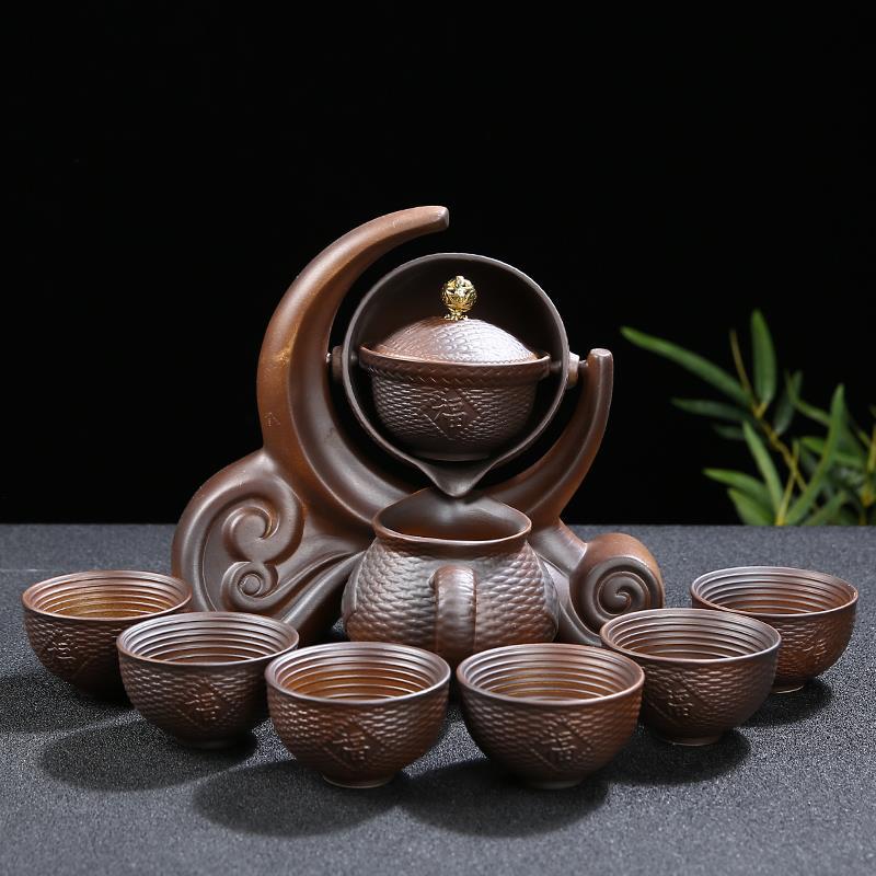 Ceramic Charm Far East Style Semi-Automatic Teapot - Image 2