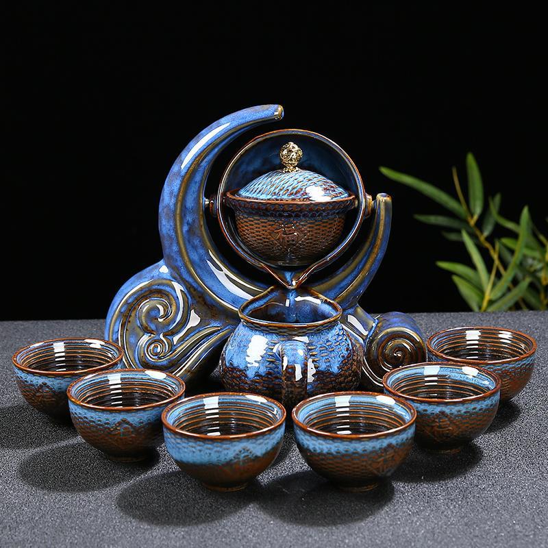 Ceramic Charm Far East Style Semi-Automatic Teapot - Image 4