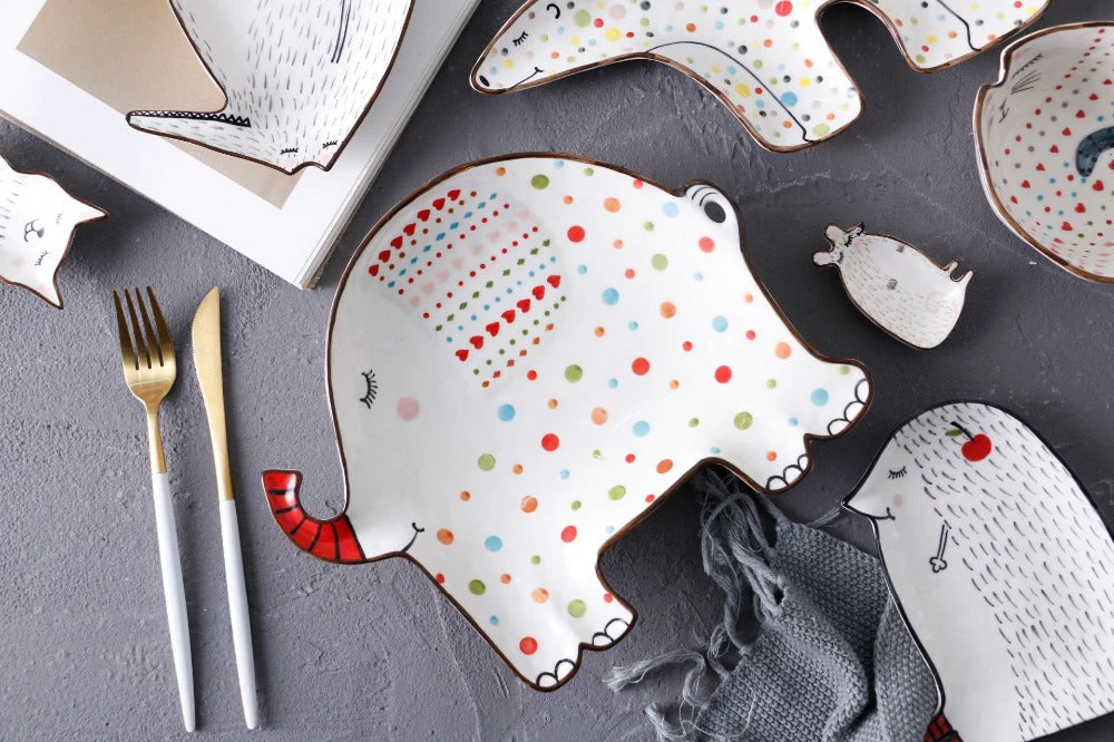 Ceramic Creative Cute Animal Breakfast Plates - Image 2