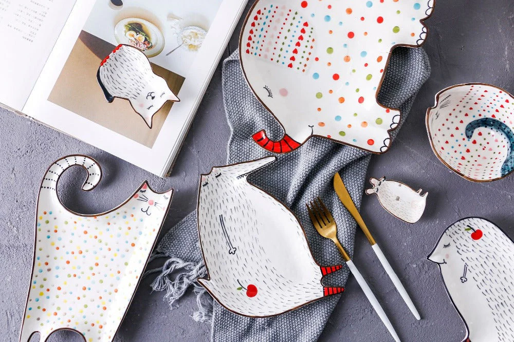 Ceramic Creative Cute Animal Breakfast Plates - Image 6