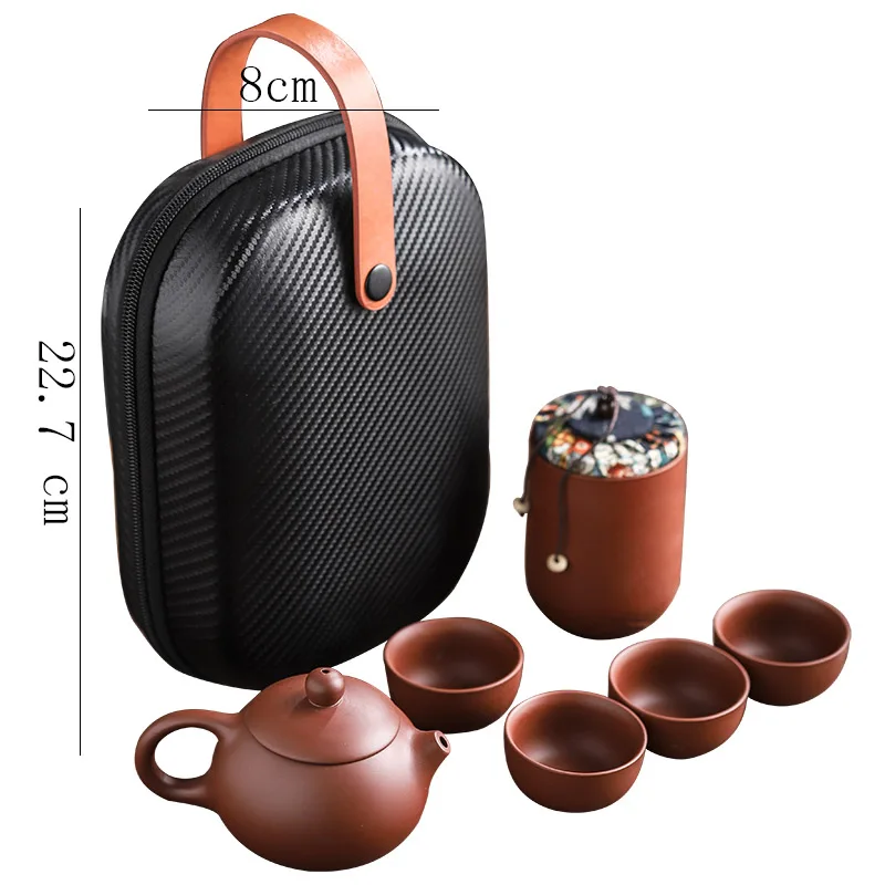 Ceramic Gaiwan Portable Kung Fu Tea Gift Set - Image 3