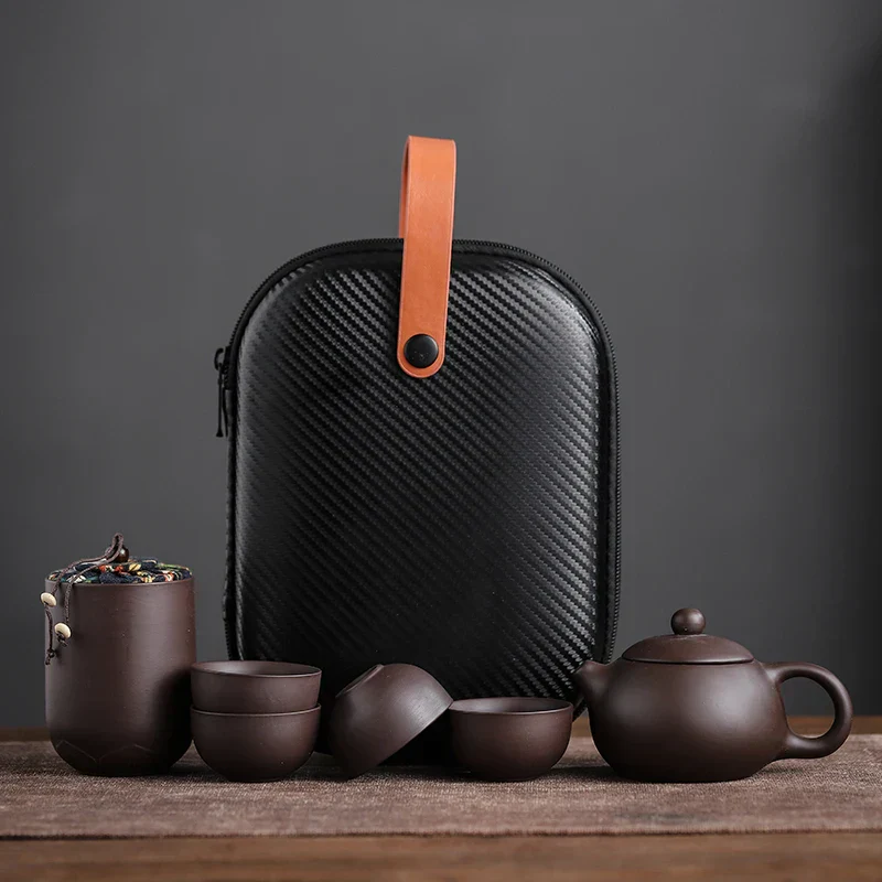 Ceramic Gaiwan Portable Kung Fu Tea Gift Set - Image 7