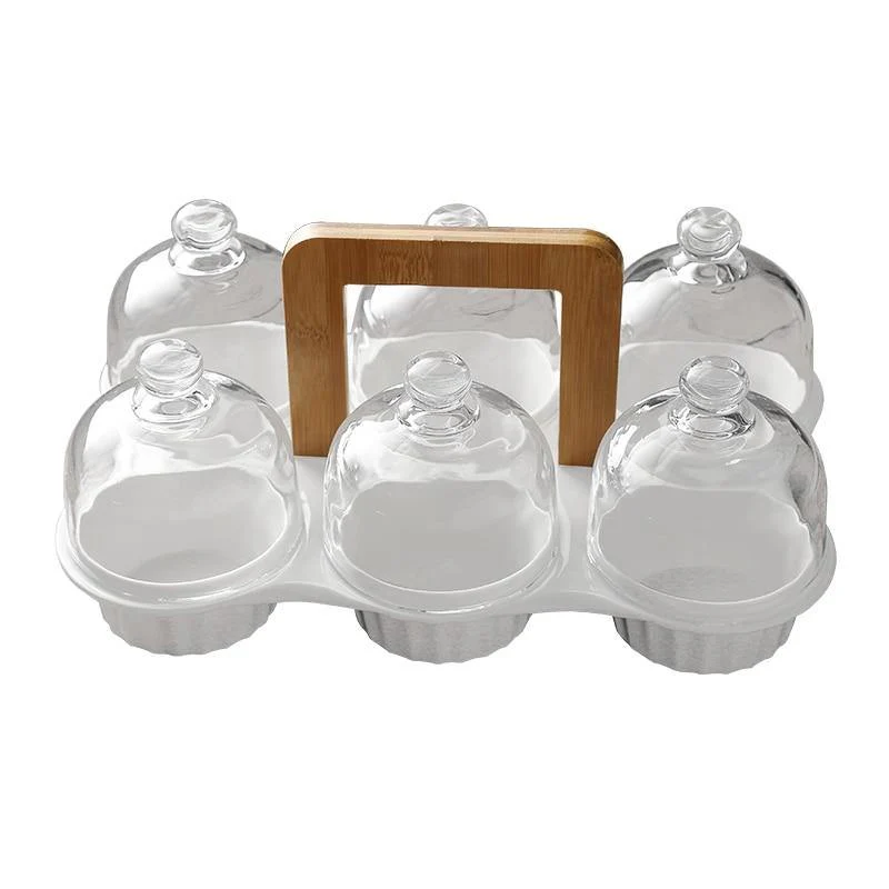 Ceramic Glass Lid Snack Plate - Image 3