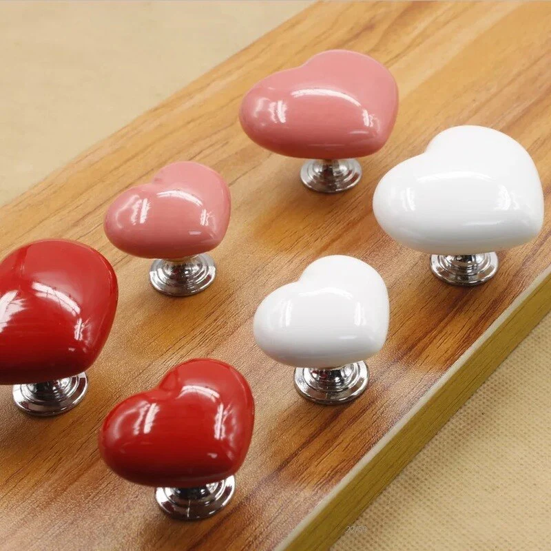 Ceramic Heart Door Cabinet Handle - Image 14