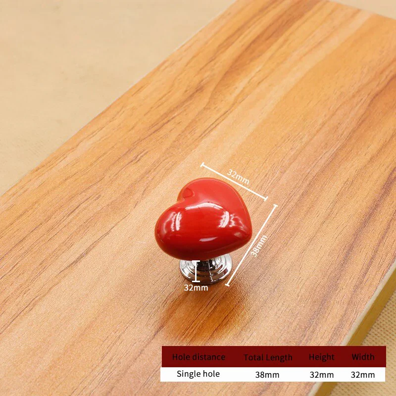 Ceramic Heart Door Cabinet Handle - Image 9