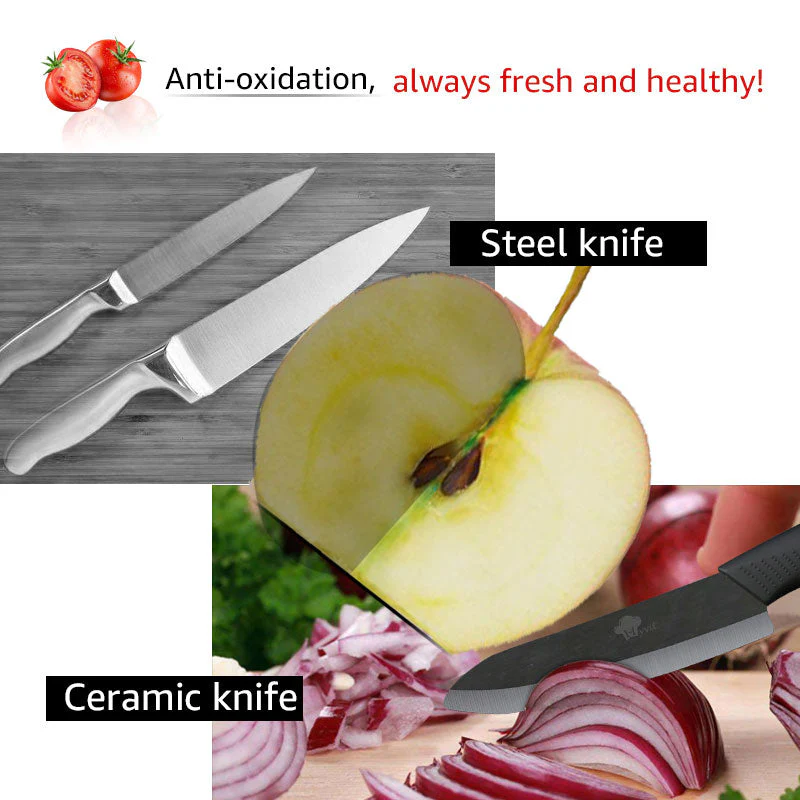Ceramic Kitchen Chef Mastery Knife Set - Image 3