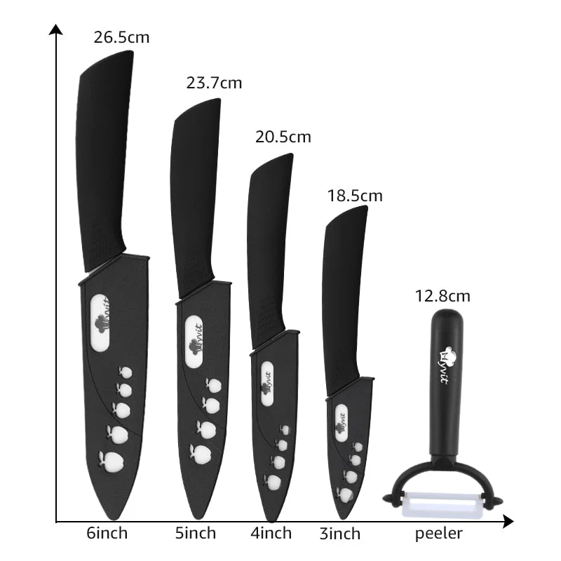 Ceramic Kitchen Chef Mastery Knife Set - Image 7