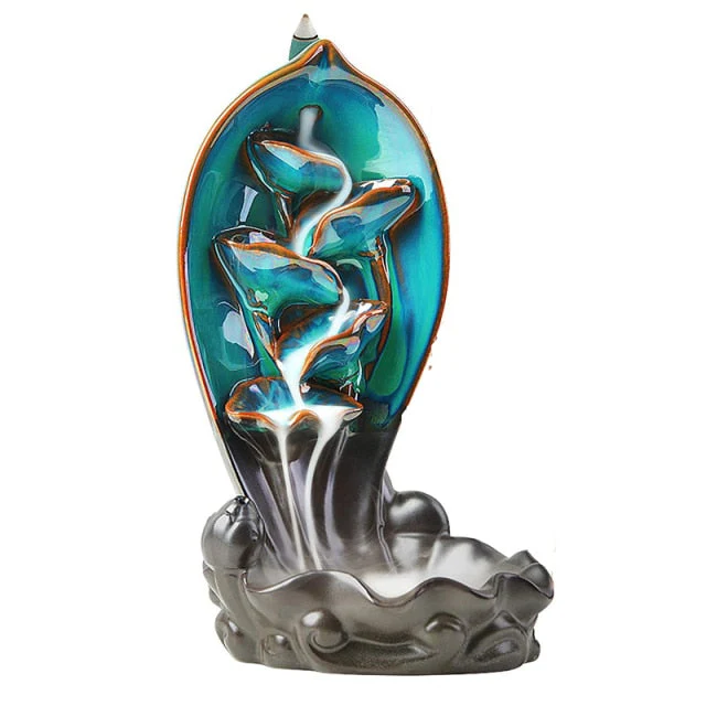 Ceramic Waterfall Backflow Yoga Incense Burner - Image 6