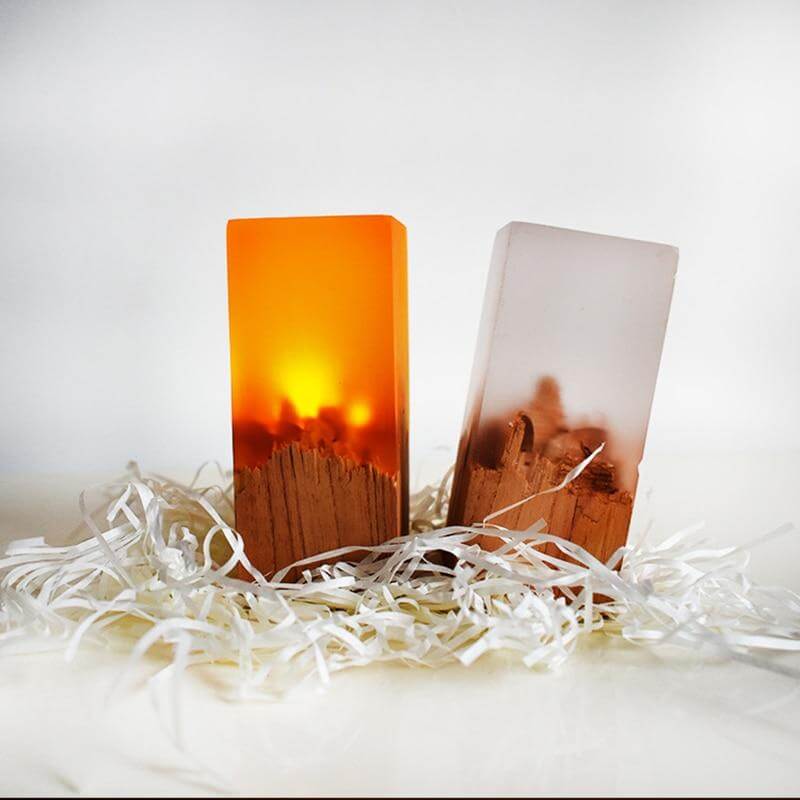 Chargeable Solid Wood LED Night - Image 5