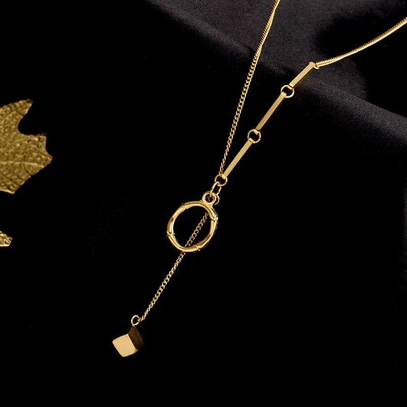 Charming Initials Letter Necklace - Image 23