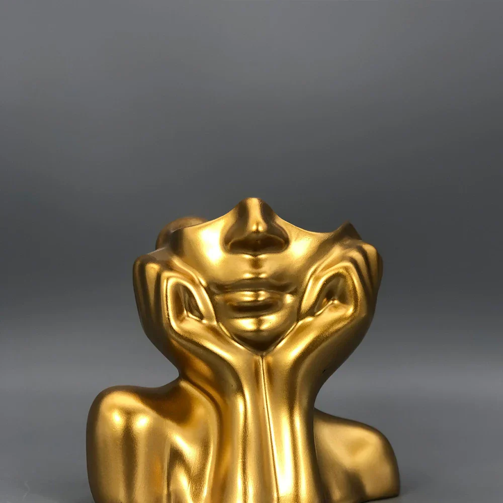 Cheerful Lucky Flower Pot Sculpture - Image 7