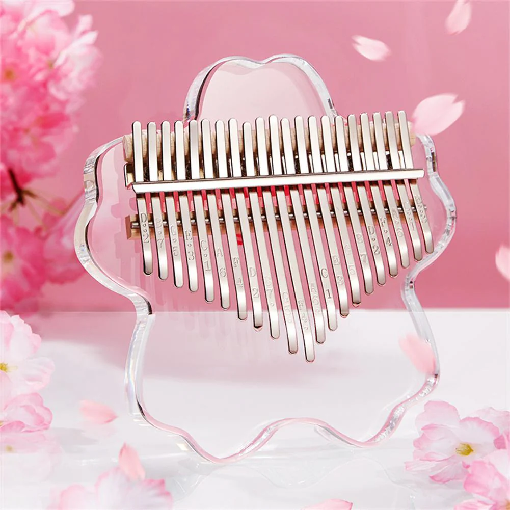 Cherry Blossom Kalimba Acrylic Thumb Piano - Image 4