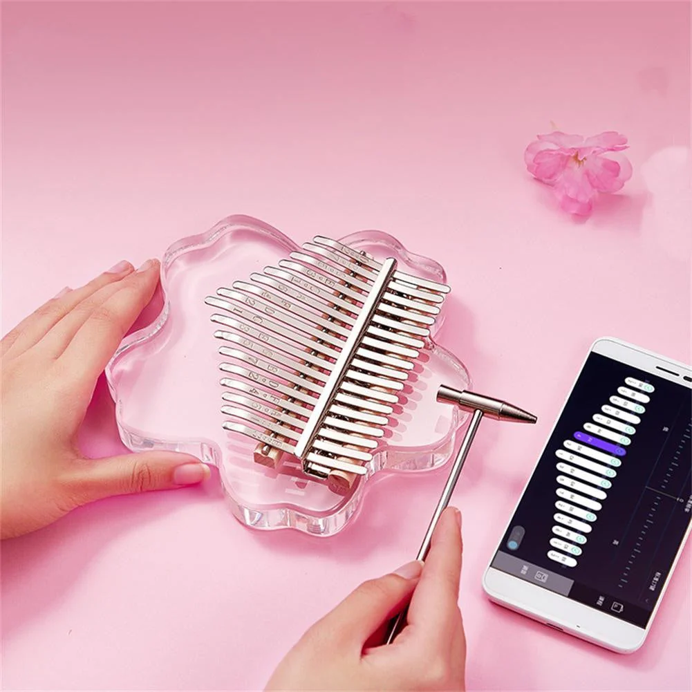 Cherry Blossom Kalimba Acrylic Thumb Piano - Image 9