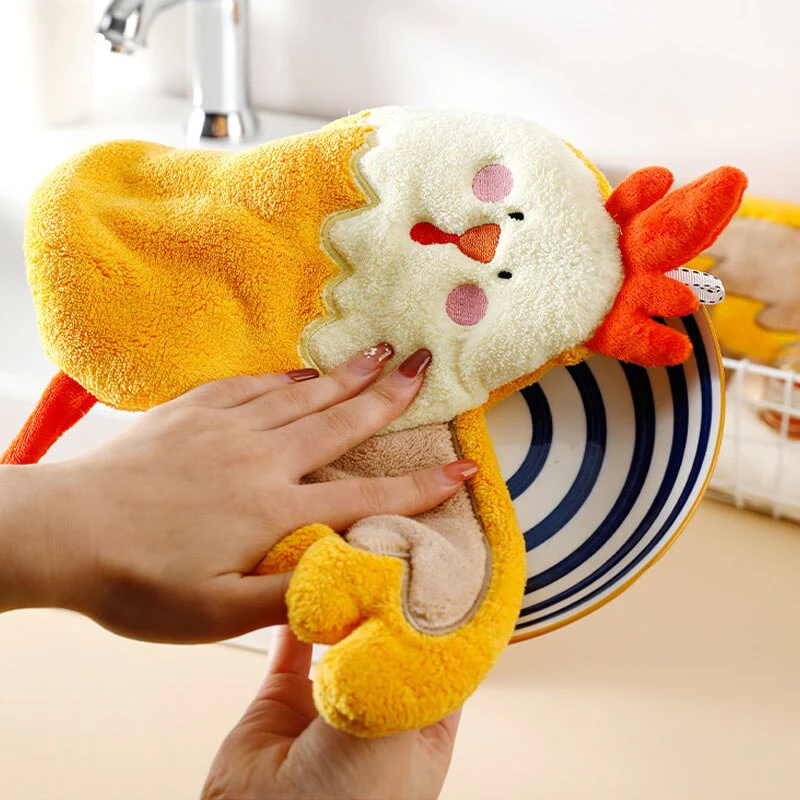 Chicken Shaped Quick Drying Hand Towel - Image 4