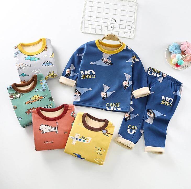 Children Cartoon Winter Pyjamas Unisex - Image 2