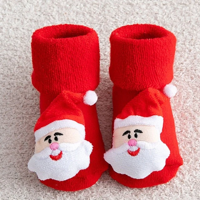 Children Santa Christmas Socks - Image 3