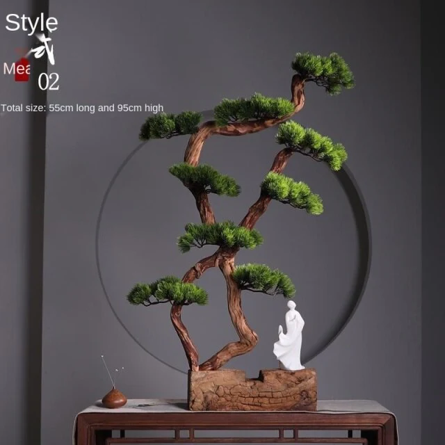 Chinese Zen Root Carving Landscape Home Decor - Image 5