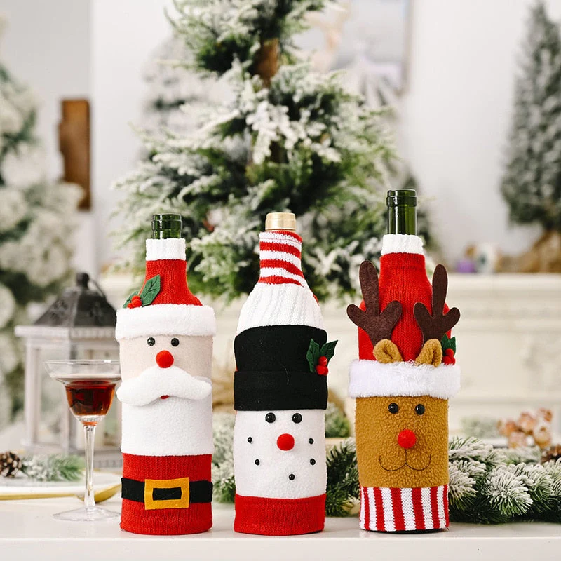 Christmas Santa Bottle Cover - Image 2
