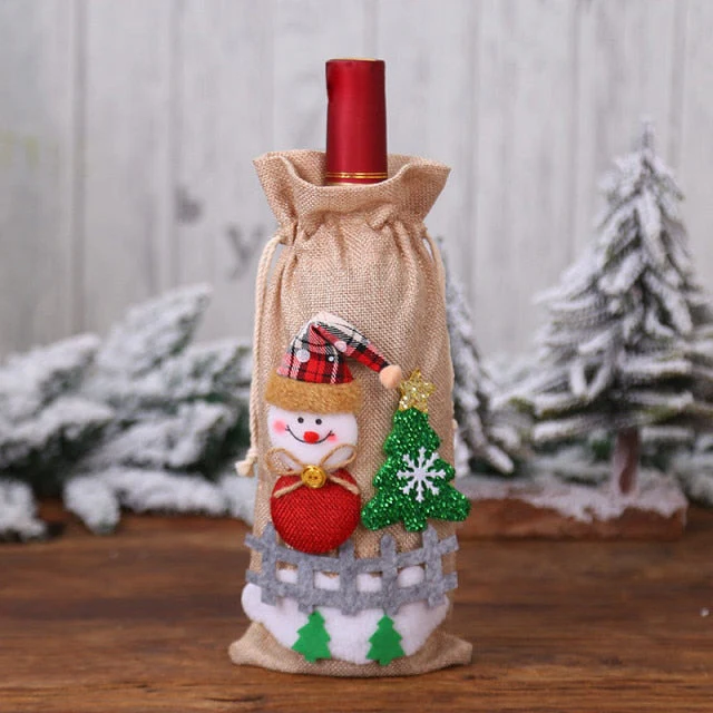 Christmas Santa Bottle Cover - Image 3