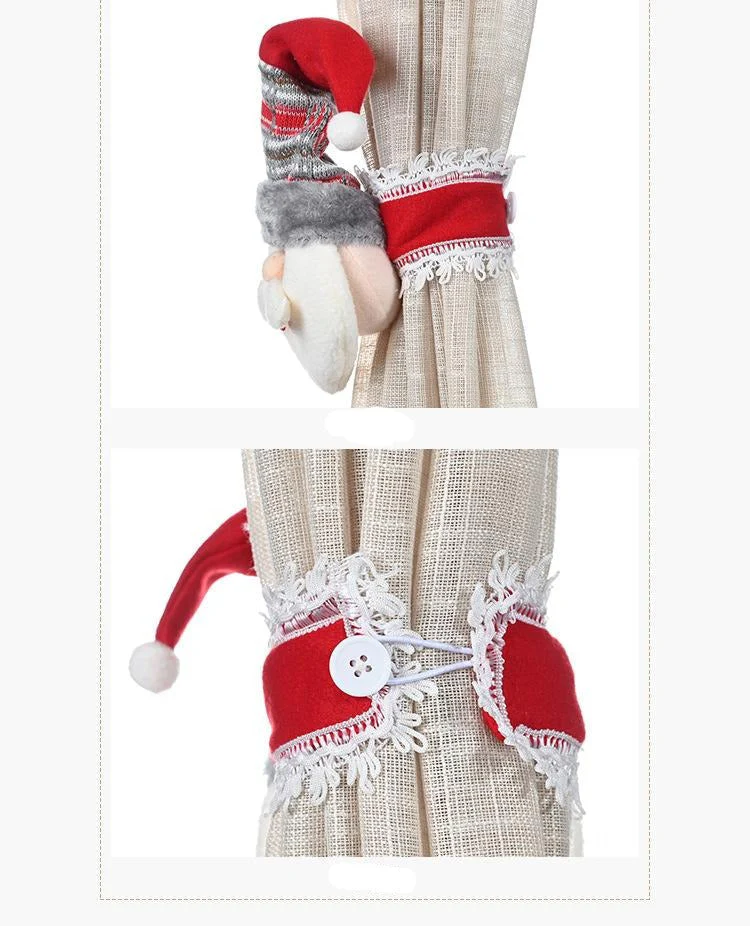 Christmas Santa Elk Curtain Holder - Image 4