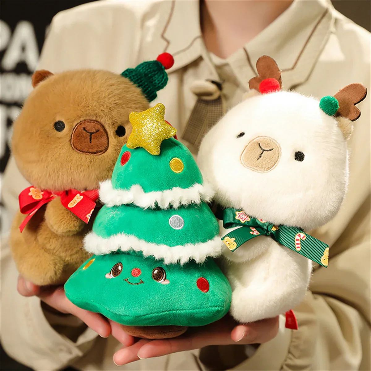 Christmas Theme Soft Snuggly Plush Toy Set - Image 3