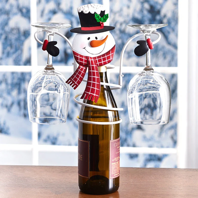 Christmas Wine Bottle Glass Holder - Image 2